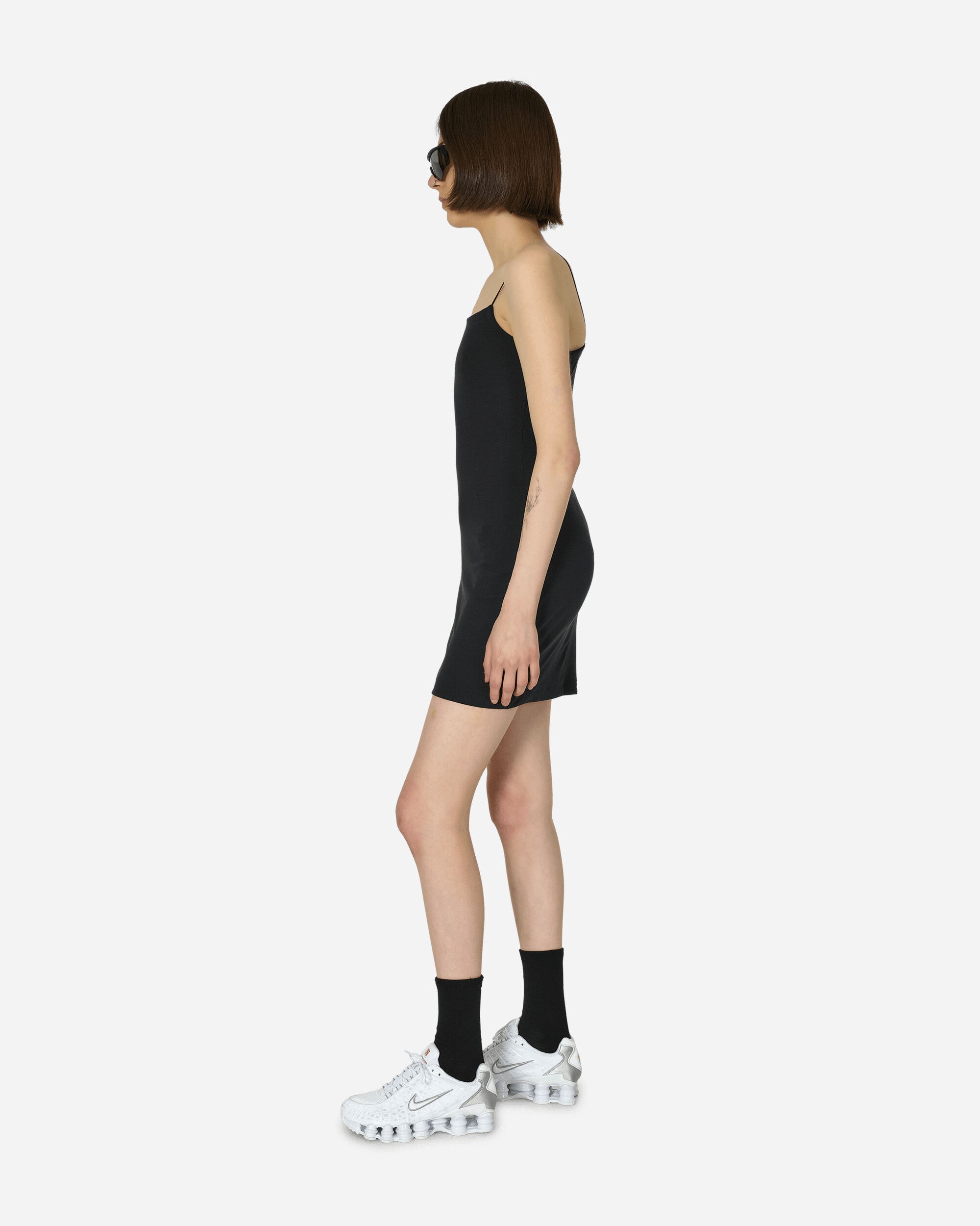 Nike Wmns Nsw Nk Chll Knt Mrib Cmi Drs Black/Sail Dresses Dress Mid FN4157-010