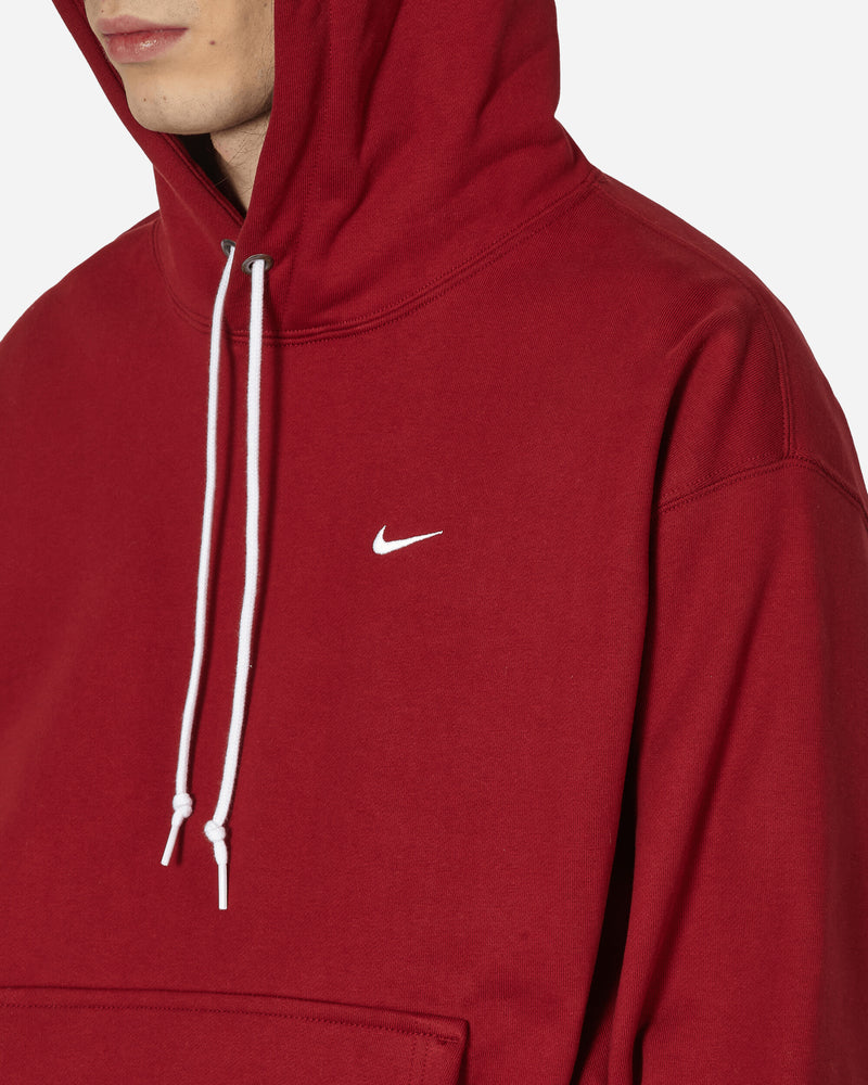 Nike M Nk Solo Swsh Flc Po Hoodie Team Red/White Sweatshirts Hoodies DX1355-677