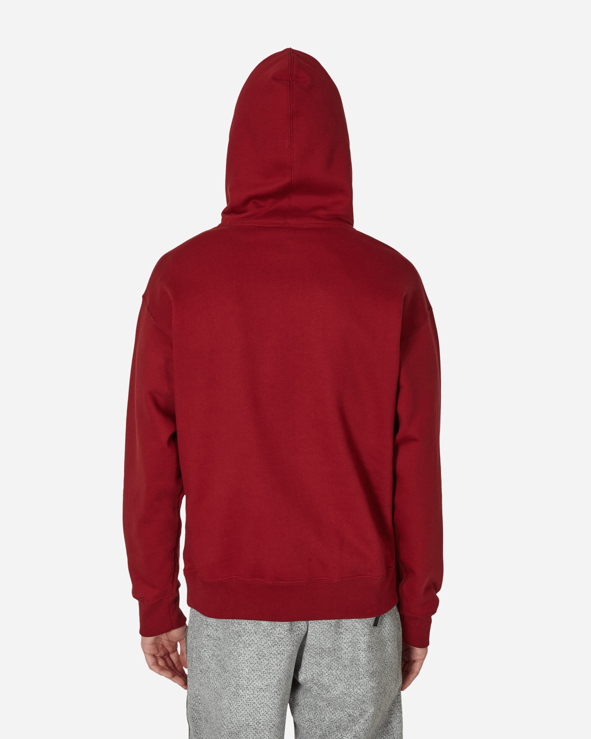 Nike M Nk Solo Swsh Flc Po Hoodie Team Red/White Sweatshirts Hoodies DX1355-677
