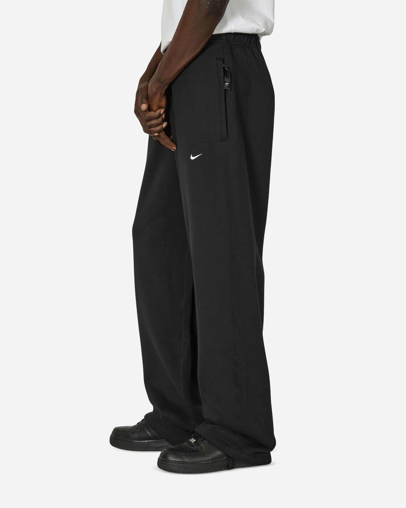 Nike M Nk Solo Swoosh Bb Flc Oh Pan Black/White Pants Sweatpants FN3342-010