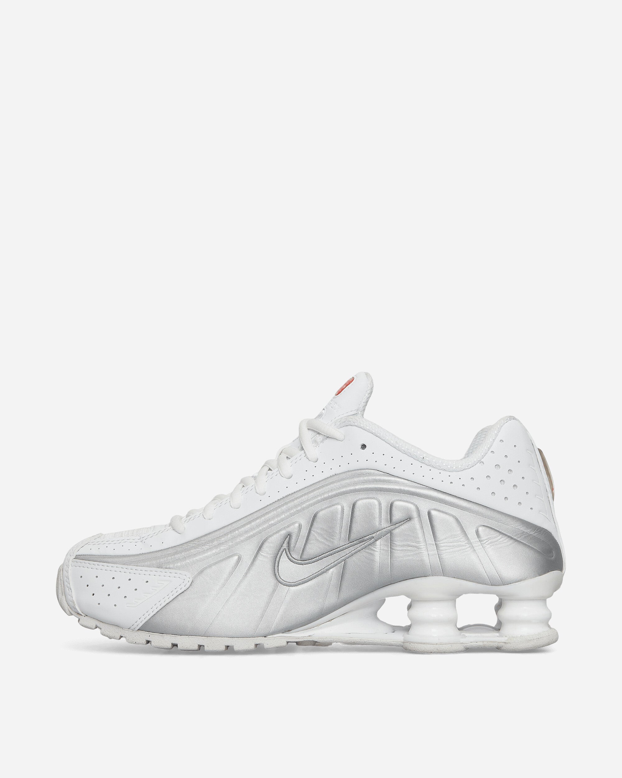 Nike Wmns Nike Shox R4 White/Metallic Silver Sneakers Low AR3565-101