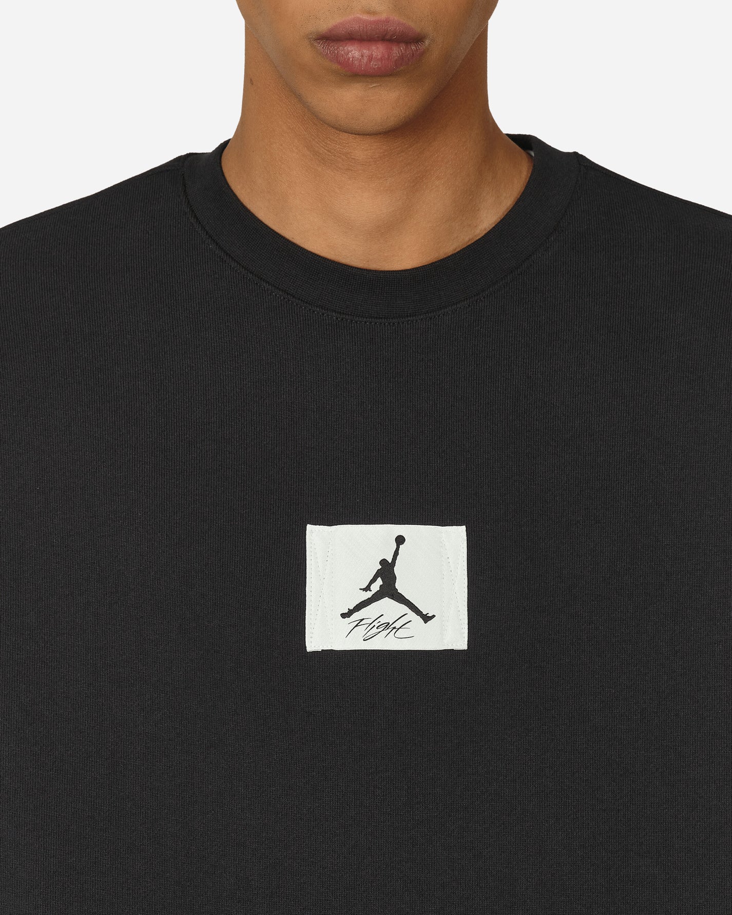 Nike Jordan M J Ess Stmt Flc Crew Black T-Shirts Longsleeve FB6932-010