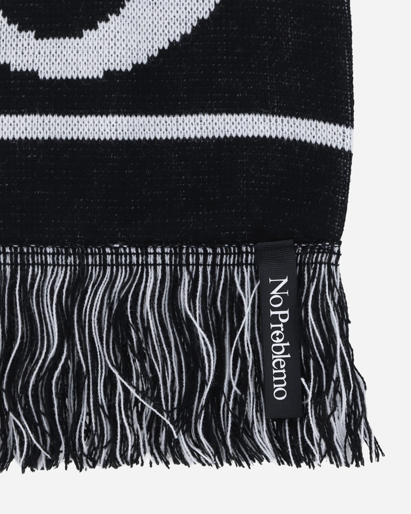 No Problemo No Problemo Striped Scarf Black Gloves and Scarves Scarves and Warmneck NP9010302 BLACK