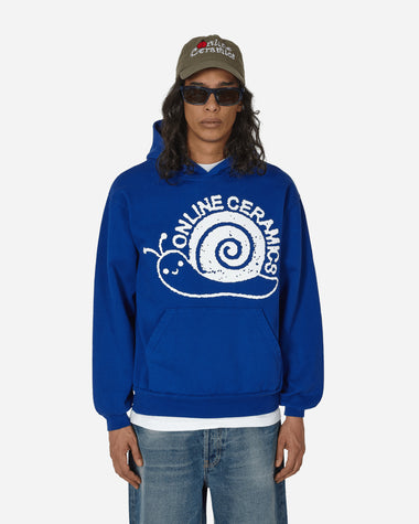 Online Ceramics Snail Logo Blue Hoodie Blue Sweatshirts Hoodies SNAILHOODIE BLUE