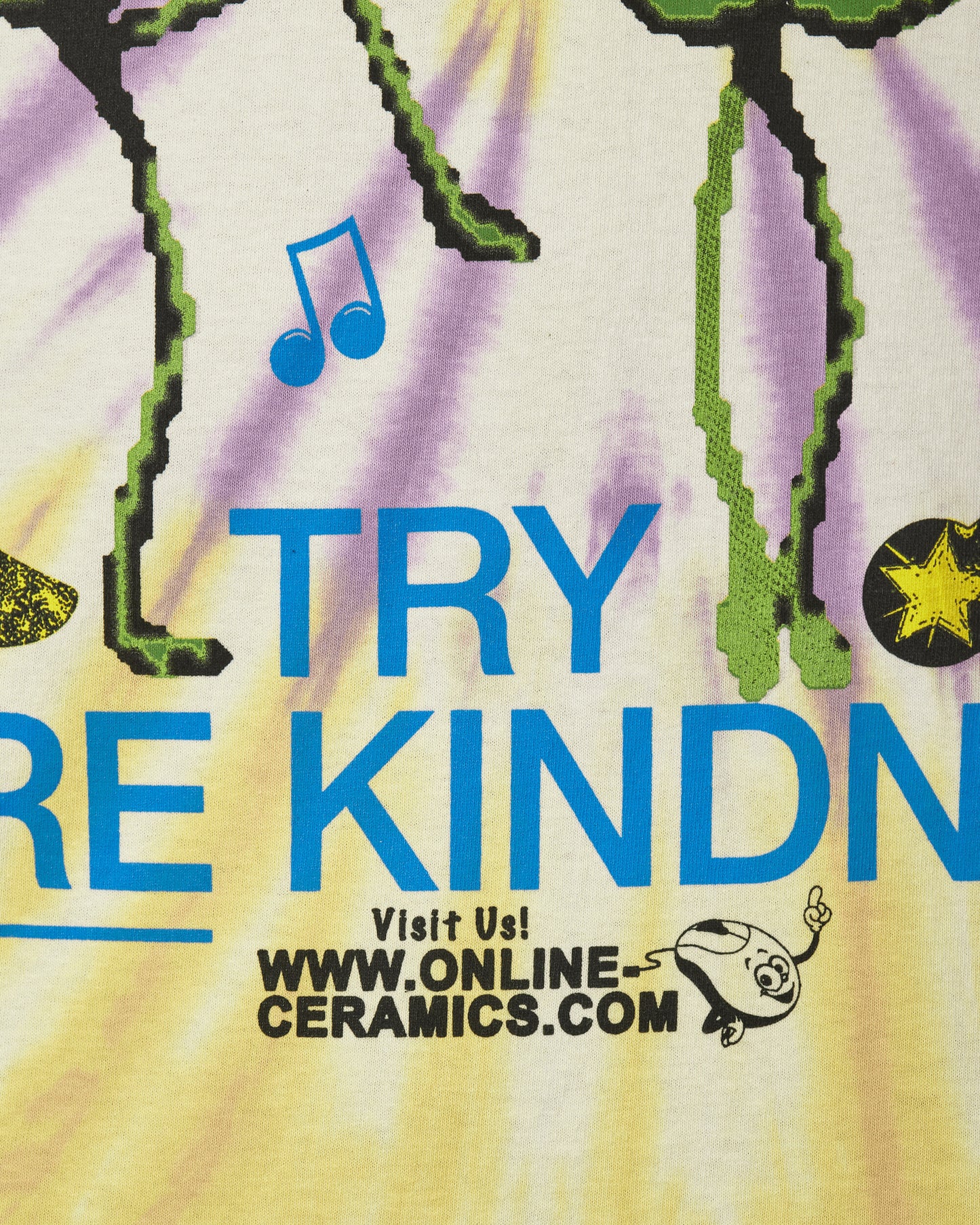 Online Ceramics Try More Kindness Tie-Dye Ss Tee Tie Dye T-Shirts Shortsleeve KINDNESSTEE TIEDYE
