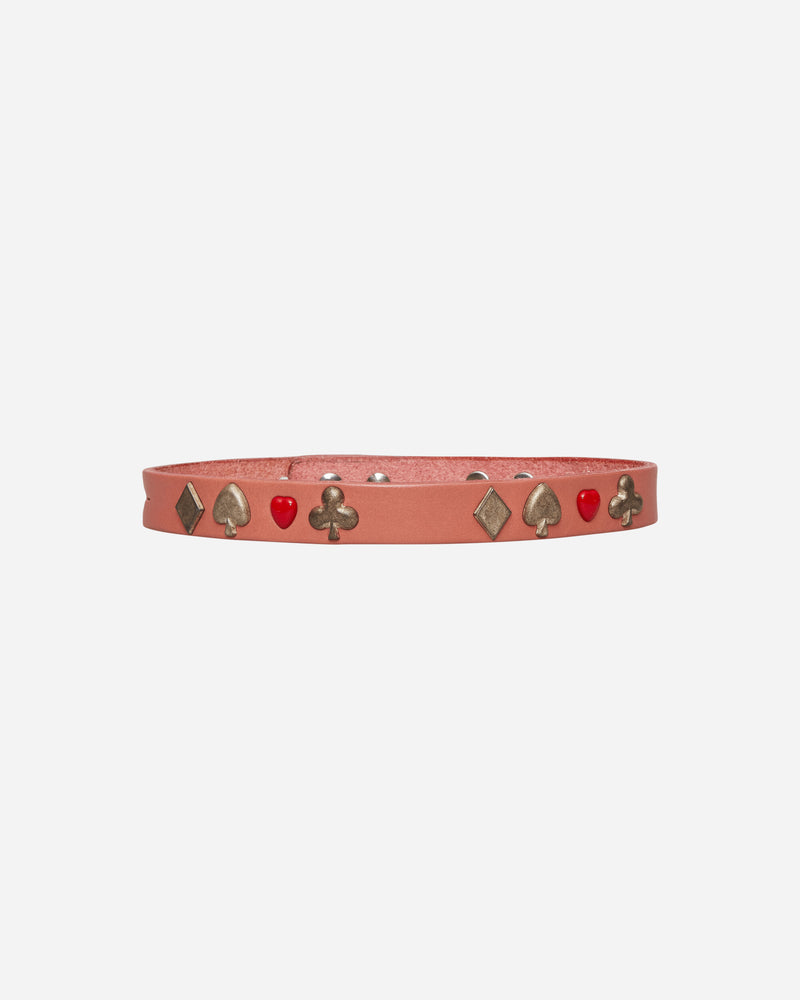 Our Legacy Wmns 2 Cm Card Deck Choker Tasty Pink Leather Jewellery Necklaces A22482CT 001