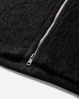 Our Legacy Full Zip Hood Black Hairy Wool Sweatshirts Hoodies M4243FBH 001