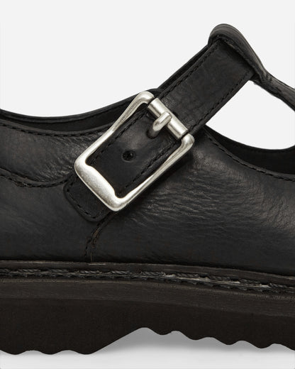 Our Legacy Wmns Camden Shoe Car Tire Black Leather Classic Shoes Flat Shoes A4237CCT 001