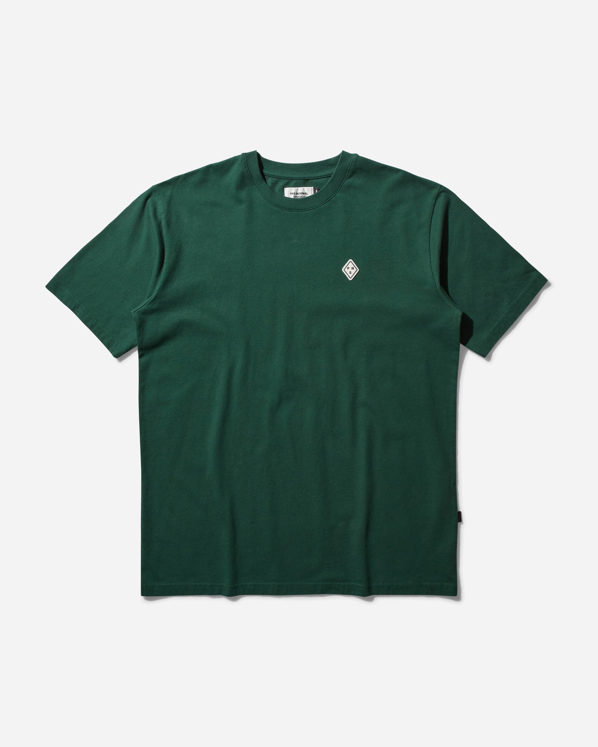 Pas Normal Studios Off-Race Patch T-Shirt - Pine Green Pine Green T-Shirts Shortsleeve NP2025AI 2559