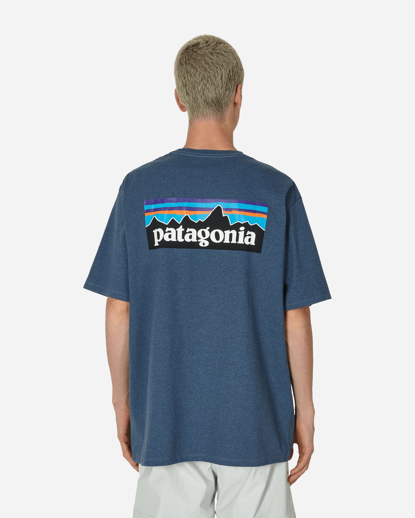 Patagonia M'S P-6 Logo Responsibili-Tee Utility Blue T-Shirts Shortsleeve 38504 UTB
