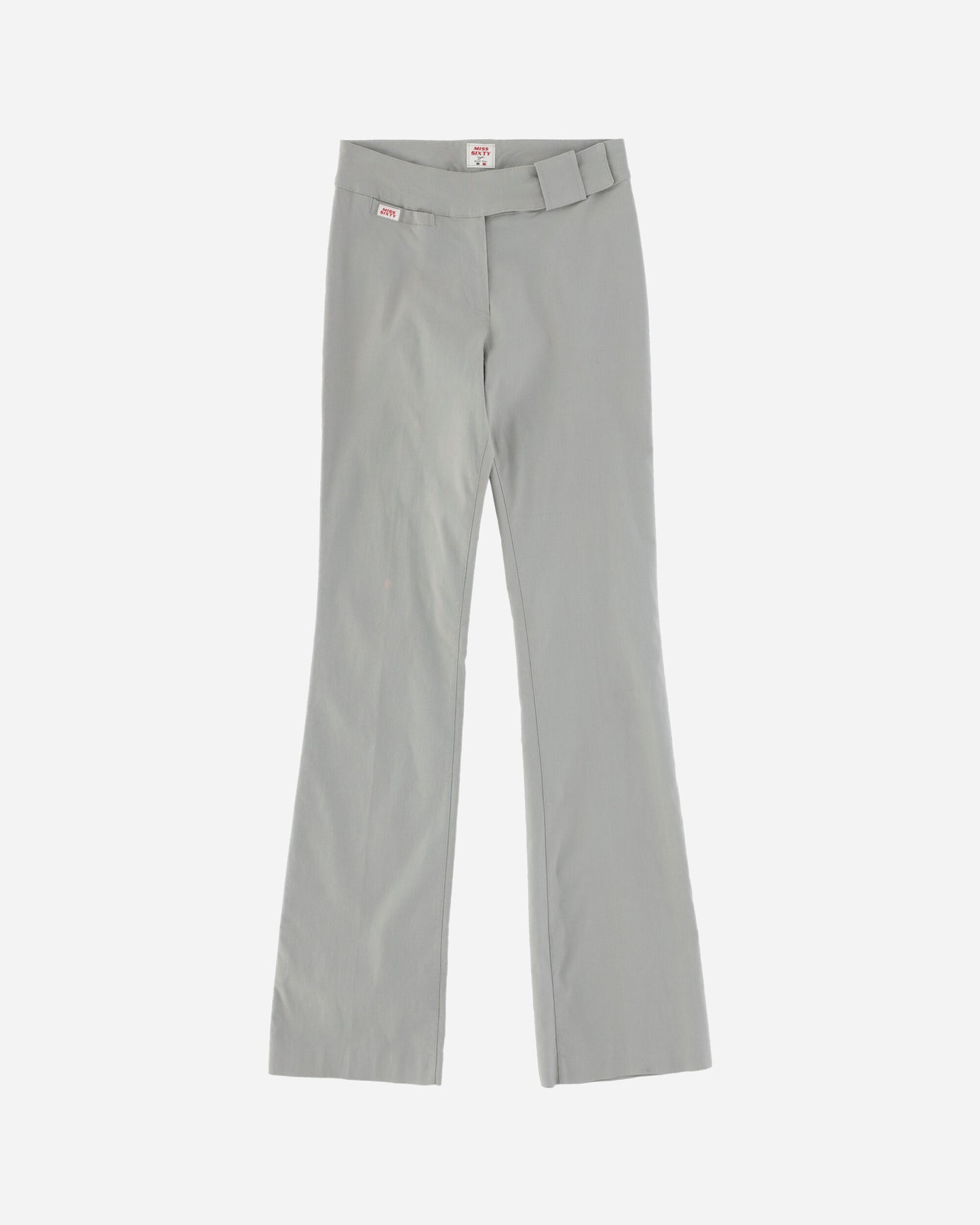 Pezze Vintage Wmns Miss Sixty Low Waist Deadstock Bootcut Grey Trousers Black Pants Trousers 0672433 1