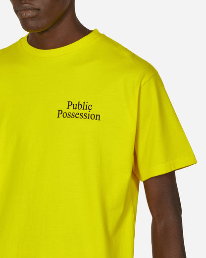 Public Possession P.P. Tempel T-Shirt Yellow T-Shirts Shortsleeve PPTEMPT 001