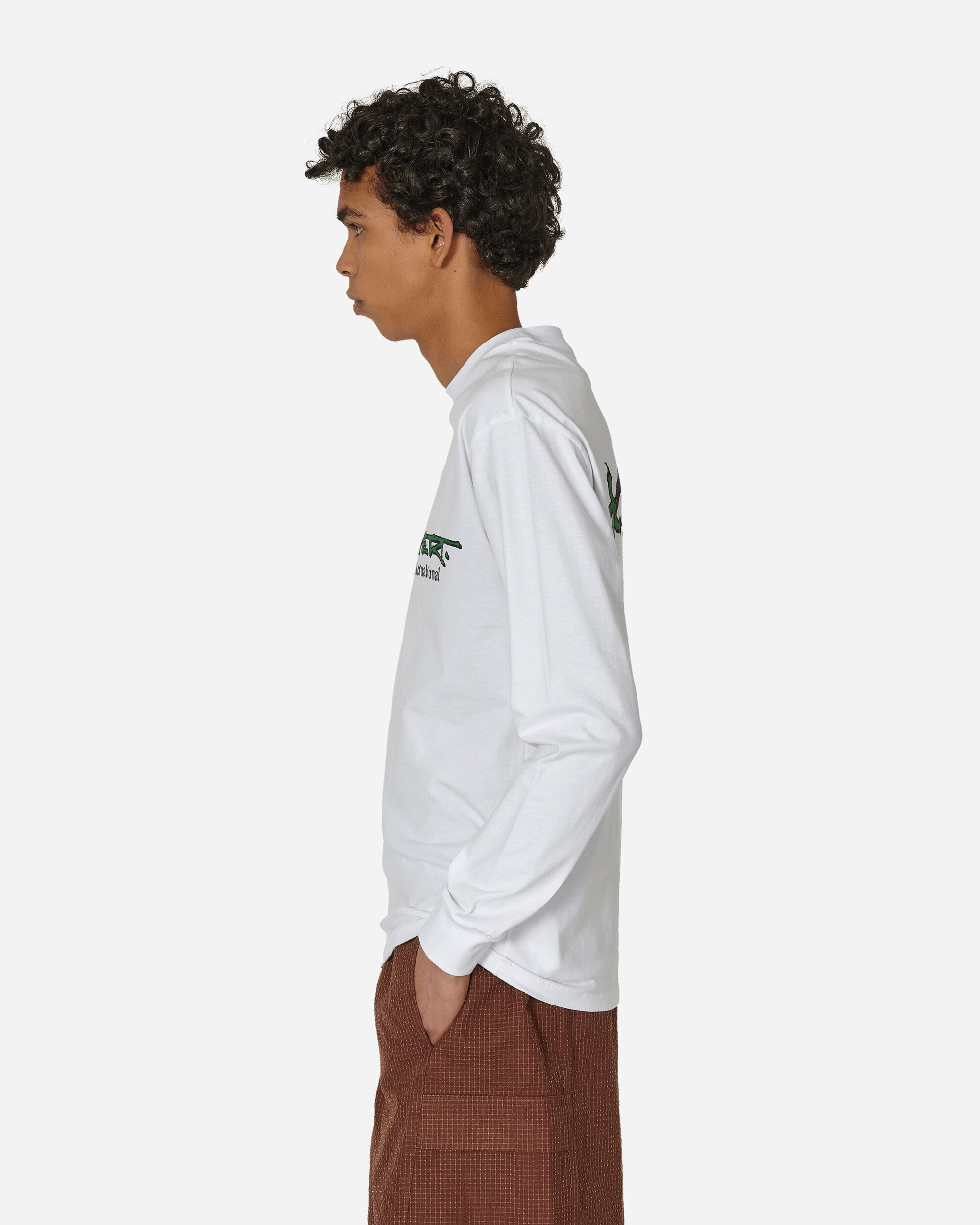 Rayon Vert Lucky Ls Shirt Ghost White T-Shirts Longsleeve RVS3-LS05 1