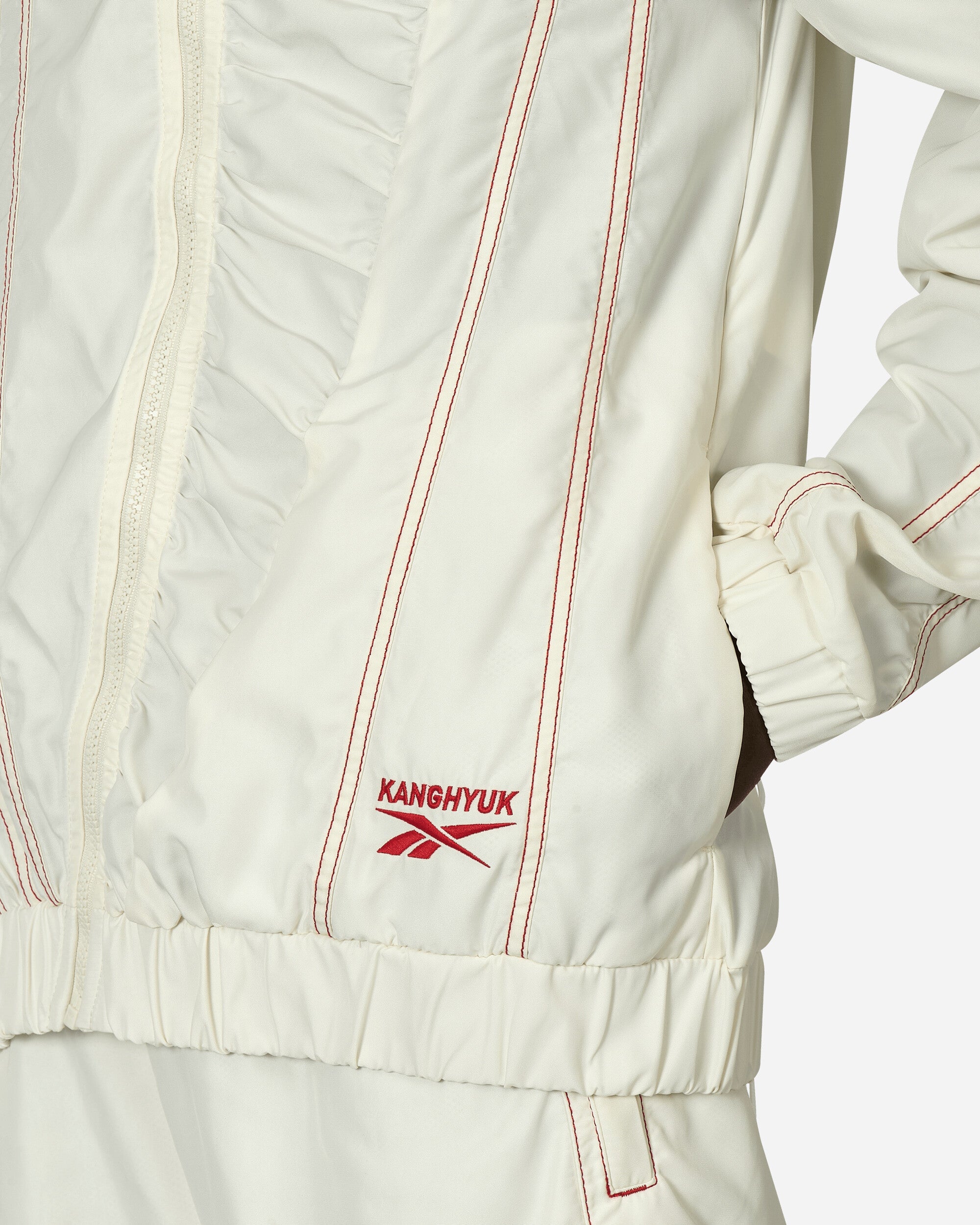 Reebok Reebok X Kanghuyk Hooded Jacket White/Red Coats and Jackets Parka Jackets RMEA008C99FAB0010300 