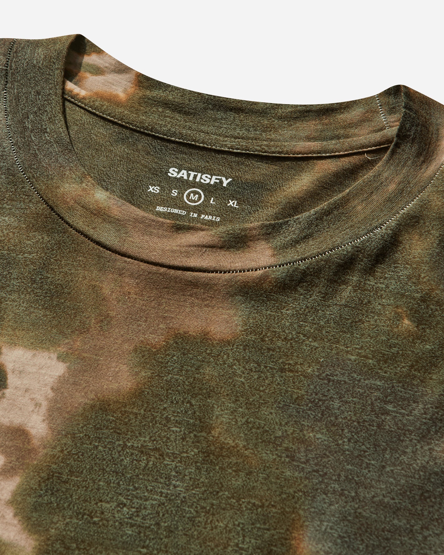 Satisfy Cloudmerino T‑Shirt Batik military olive T-Shirts Shortsleeve 11047 BMO