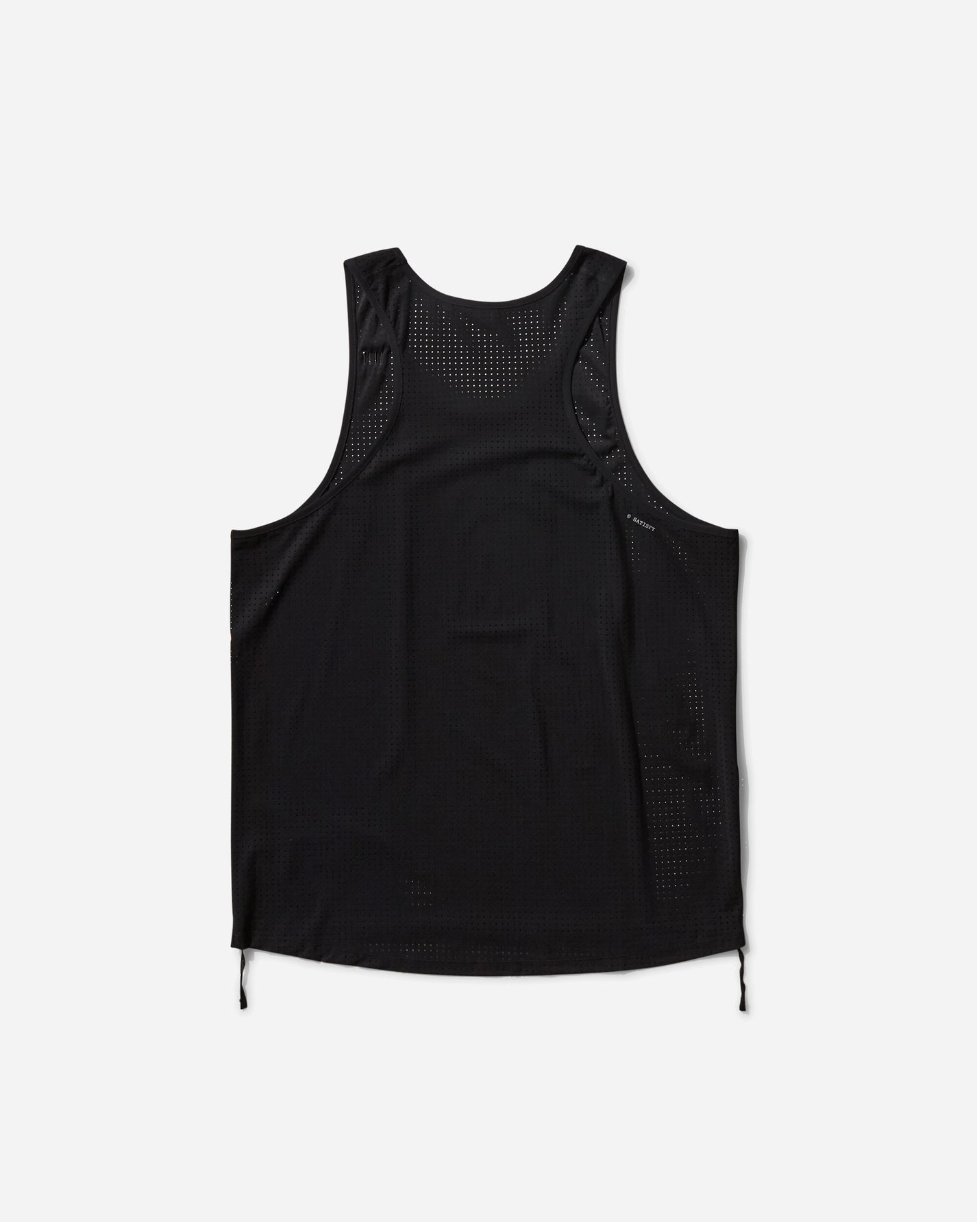 Satisfy Space‑O Singlet Black T-Shirts Shortsleeve 11004 BK-SAB