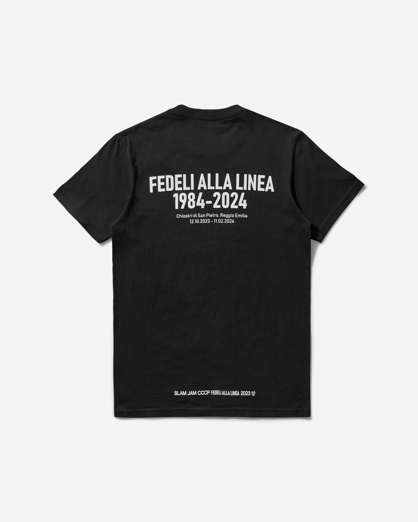 Slam Jam Fedeli Alla Linea 1984-2024 Tee Black T-Shirts Shortsleeve BBMW034JY29 BLK0001