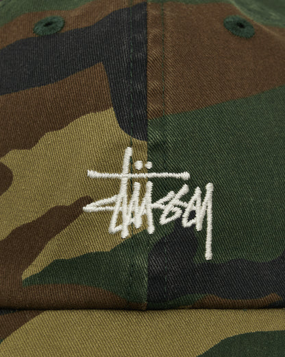 Stüssy Basic Washed Low Pro Cap Woodland Camo Hats Caps 1311163 0423