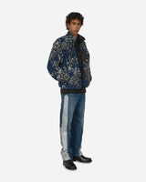 Stüssy Sherpa Reversible Jacket Blue Leopard Coats and Jackets Fleece Jackets H118529 BLUL