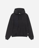 Stüssy Fleece Raglan Hood Washed Black Sweatshirts Hoodies 118572 0034