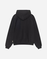 Stüssy Fleece Raglan Hood Washed Black Sweatshirts Hoodies 118572 0034