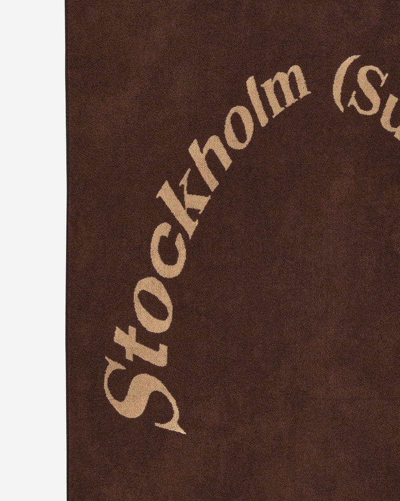 Stockholm (Surfboard) Club Regular Logo Towel Brown Textile Beach Towels U6000061 1