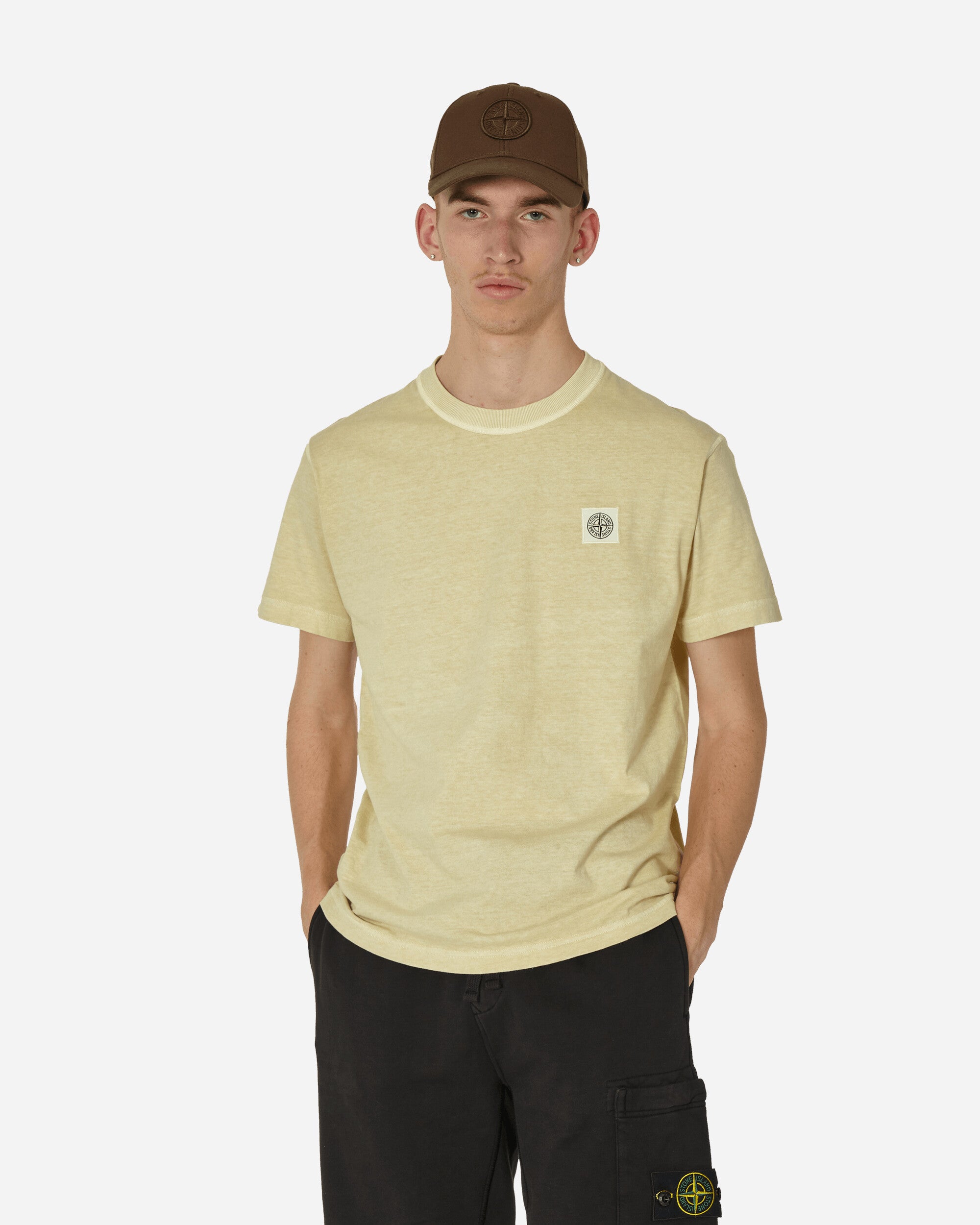 Stone Island T-Shirt Natural Beige T-Shirts Shortsleeve 801523757 V0191