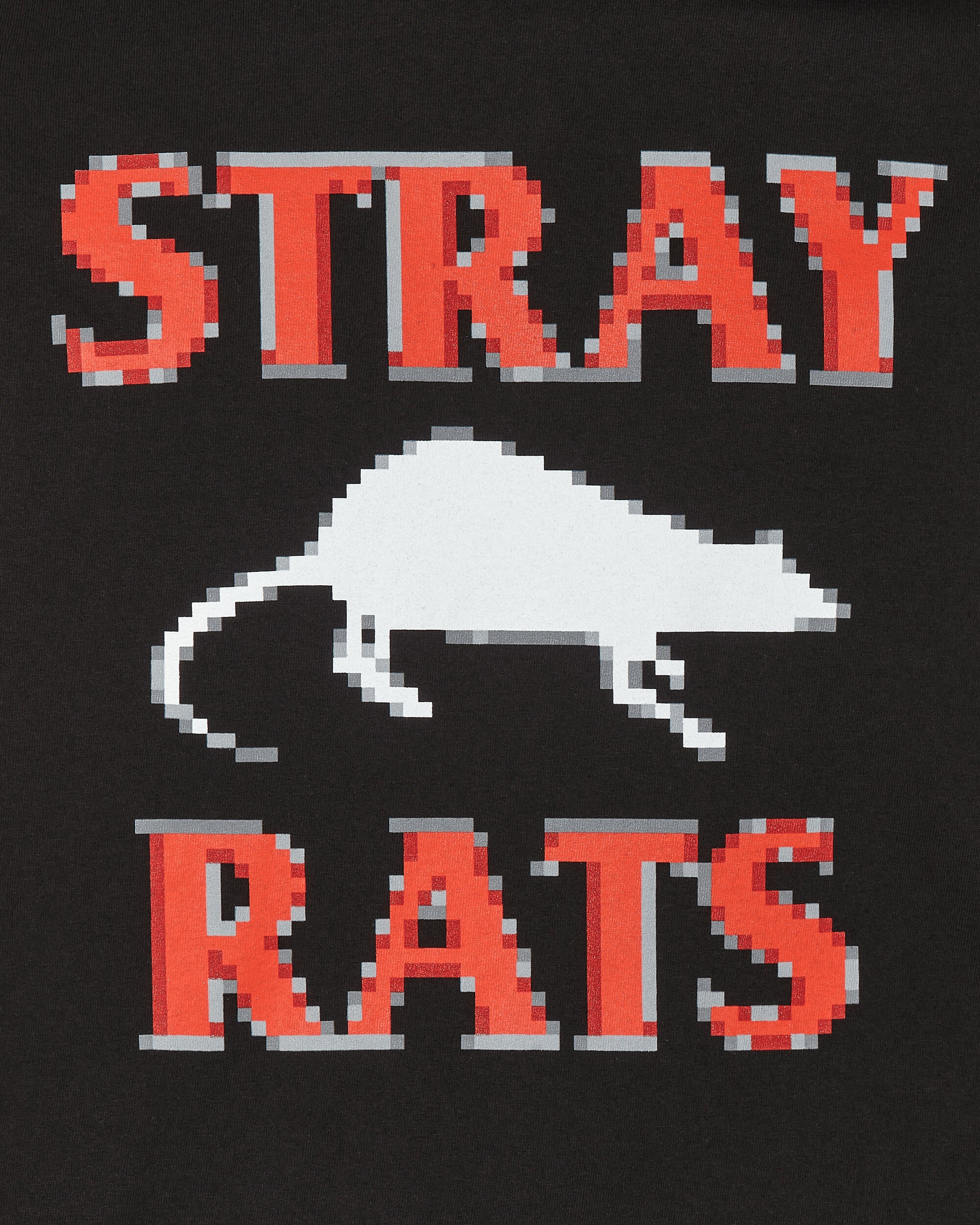 Stray Rats Pixel Rodenticide Tee Black T-Shirts Shortsleeve SRT1196 BLACK