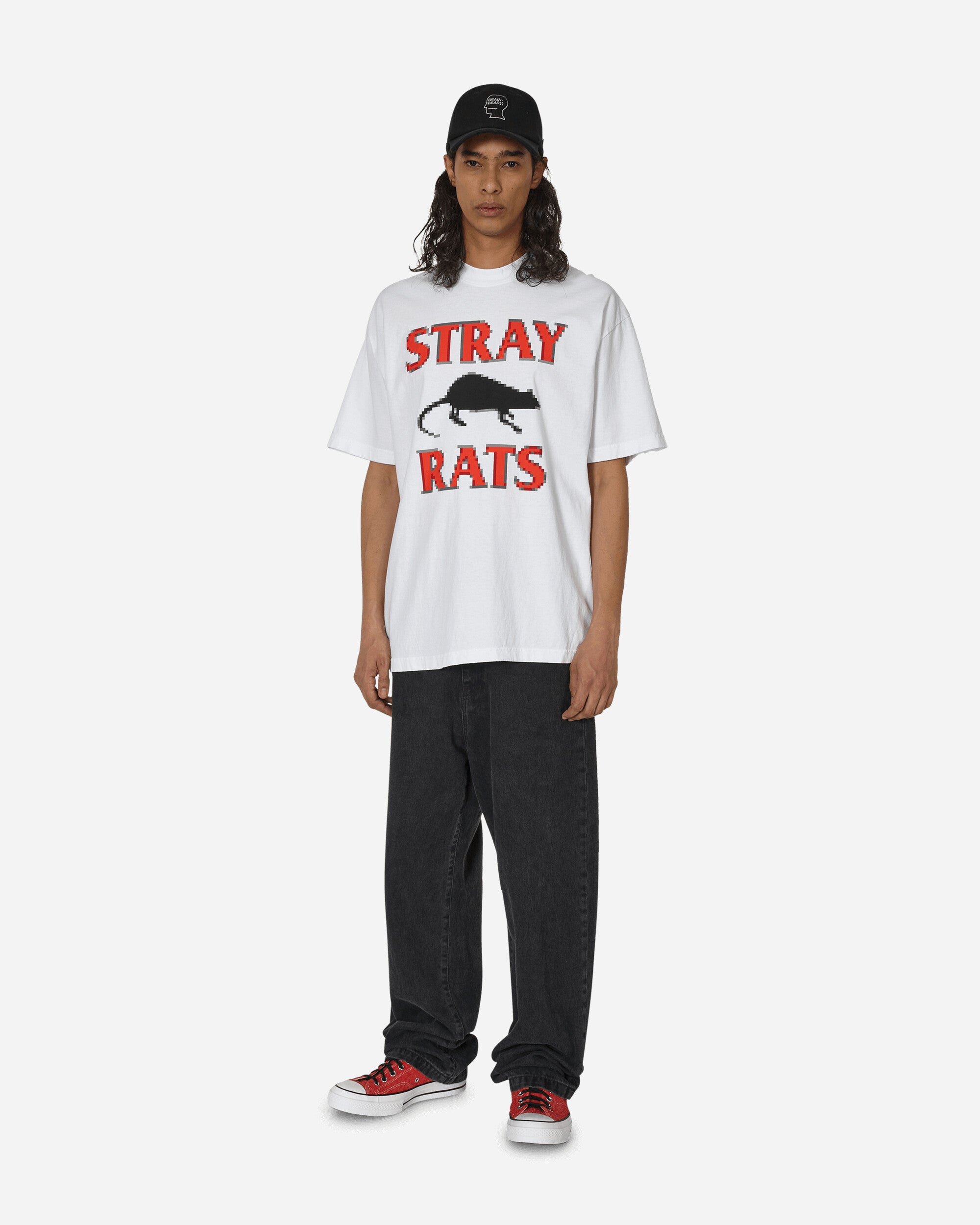 Stray Rats Pixel Rodenticide Tee White T-Shirts Shortsleeve SRT1196 WHITE
