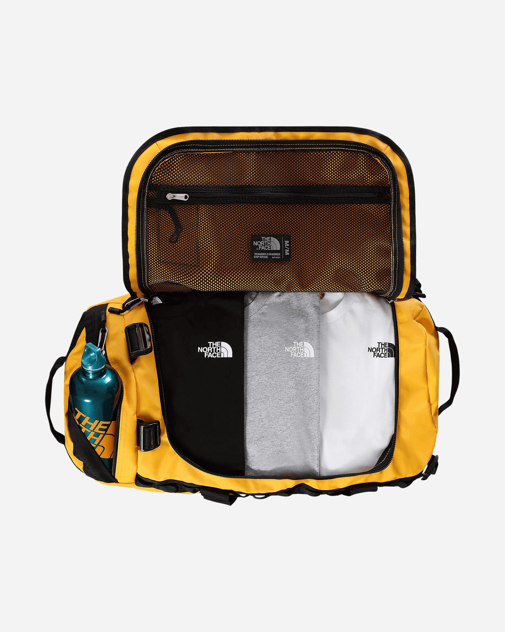 The North Face Base Camp Duffel - M Summit Gold/Tnf Black Bags and Backpacks Travel Bags NF0A52SA ZU31