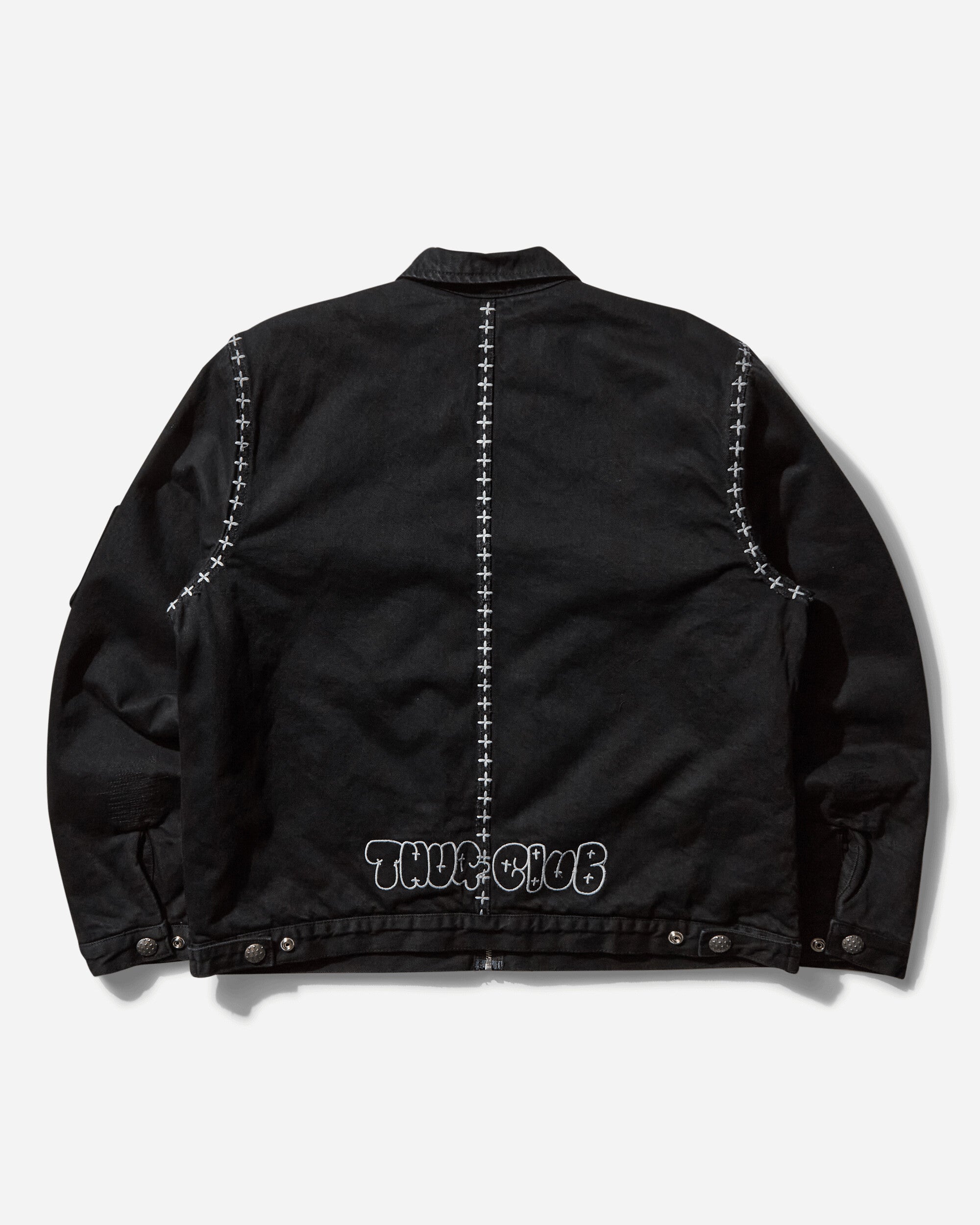 Thug Club Tc24Dk0501 Black Coats and Jackets Bomber Jackets TC24DK0501 001