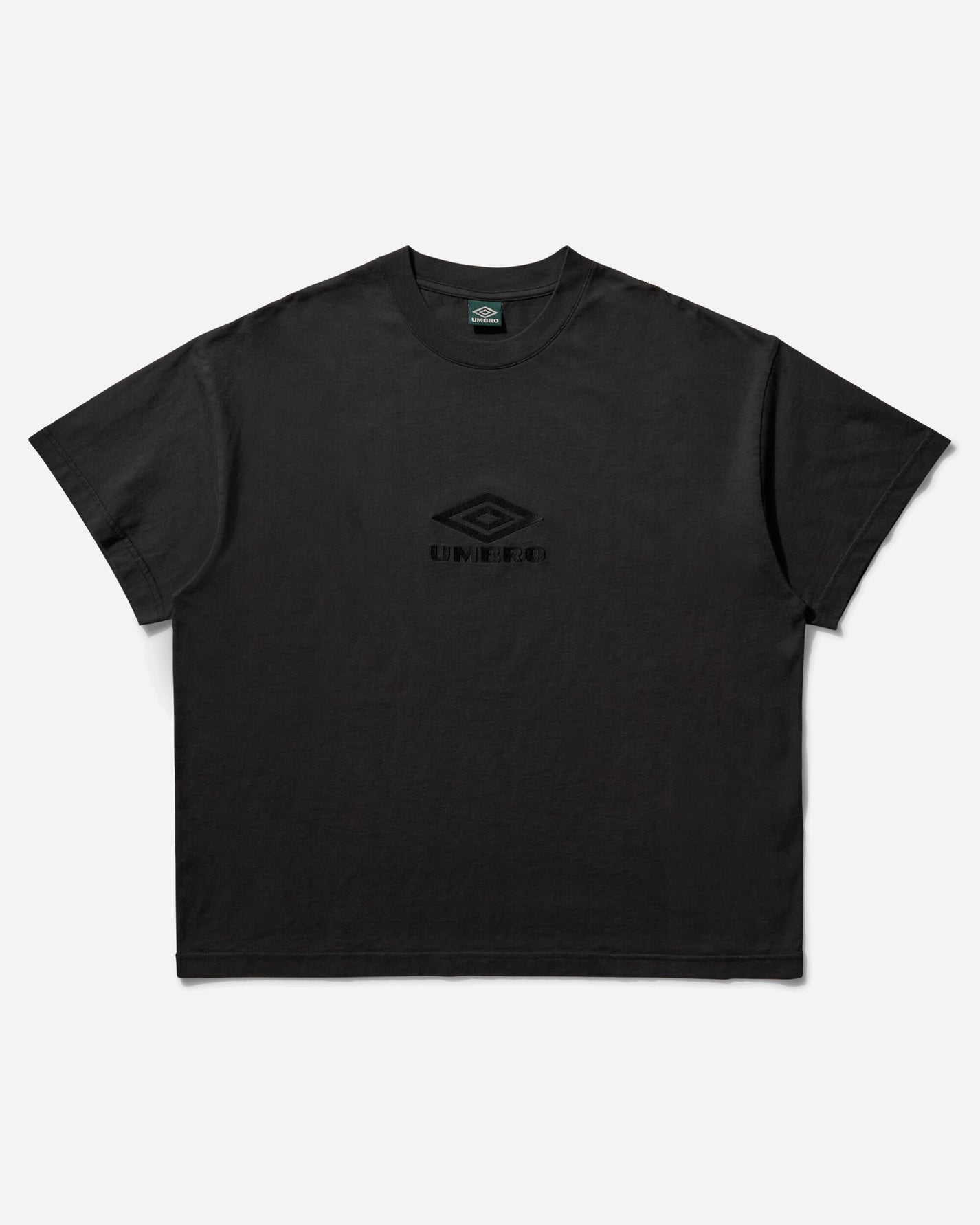 Umbro Og Logo T Shirt Washed Black T-Shirts Top UBMW0238JY55 BLK0020