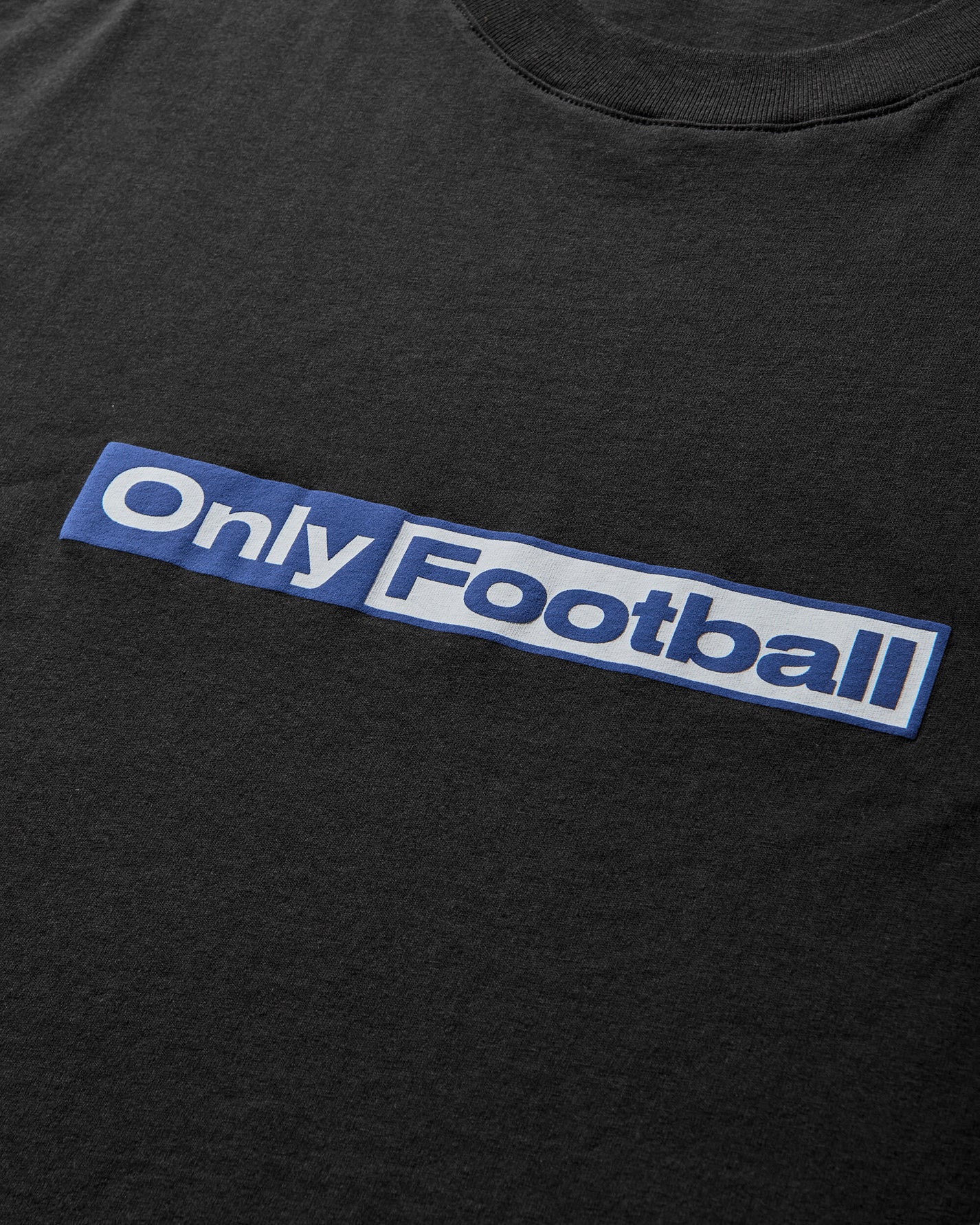 Umbro Only Football T Shirt Washed Black T-Shirts Top UBMW0282JY80 BLK0020