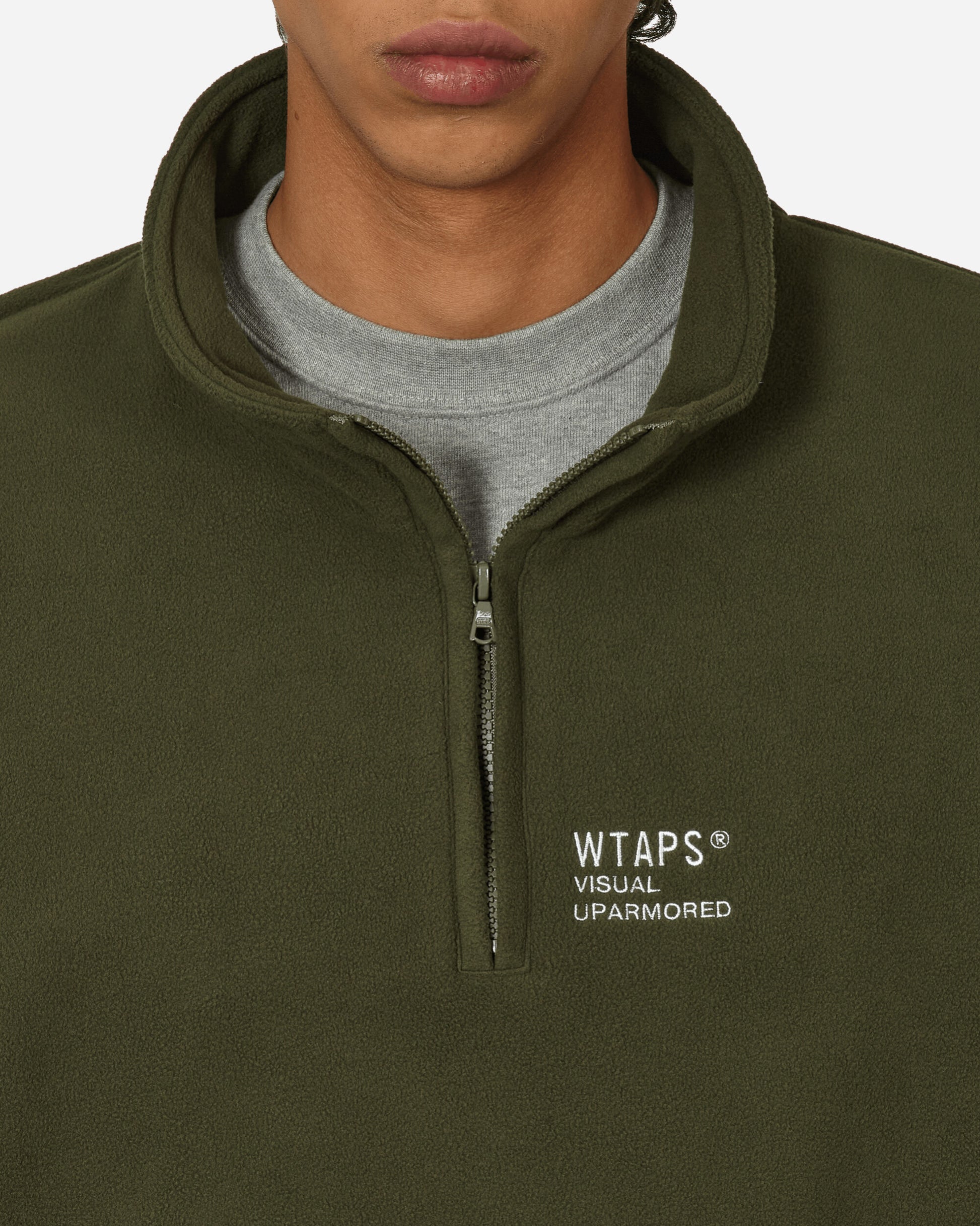 WTAPS Cut & Sew 33 Olive Drab Sweatshirts Crewneck 232ATDT-CSM33 OD