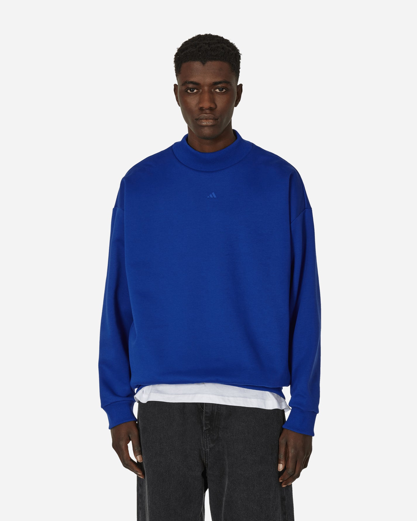 adidas One Fl Crew Lucid Blue Sweatshirts Crewneck IX1963 001