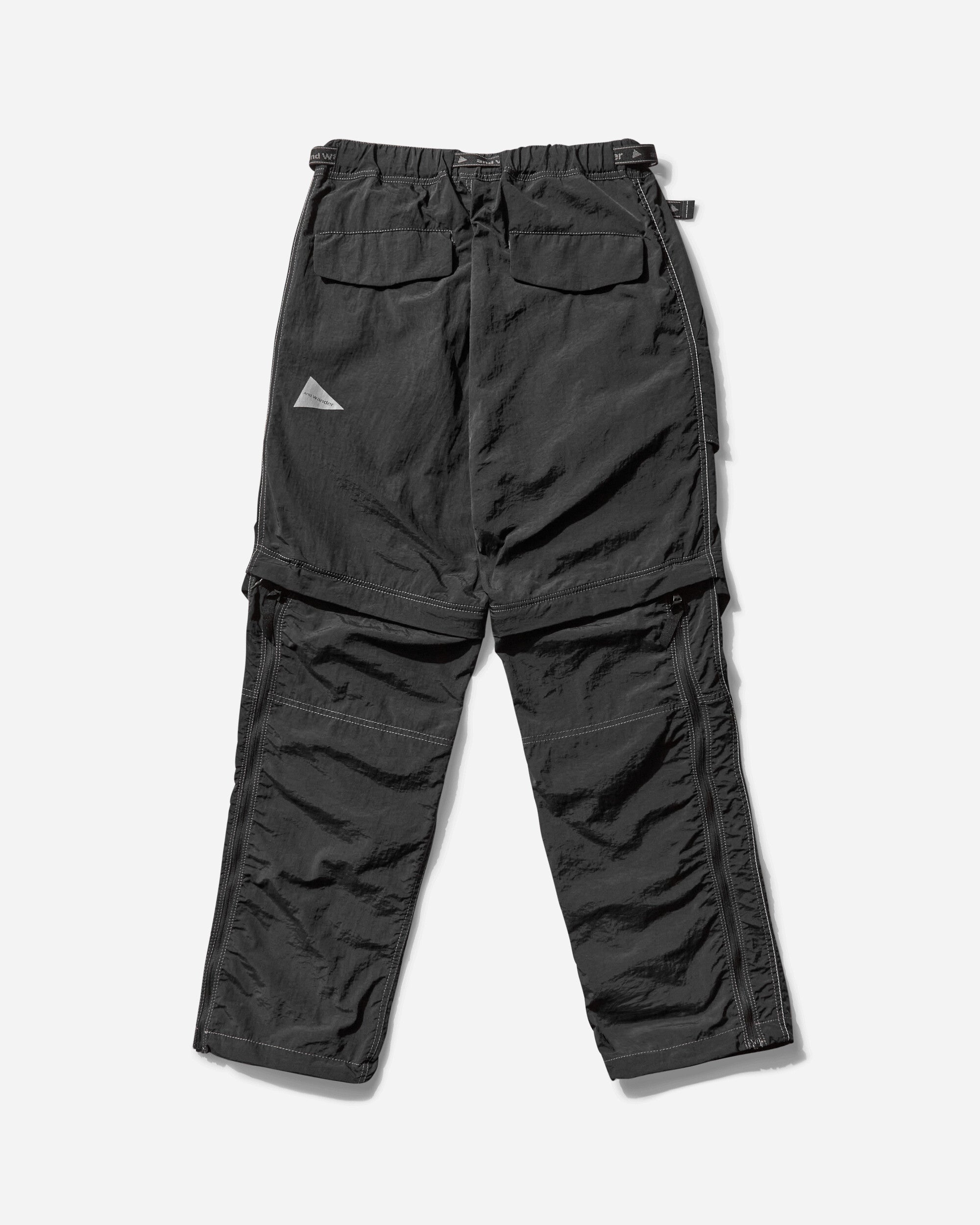 and wander 41 Ny Taffeta Hiker 2Way Pants Black Pants Casual 5745152046 010