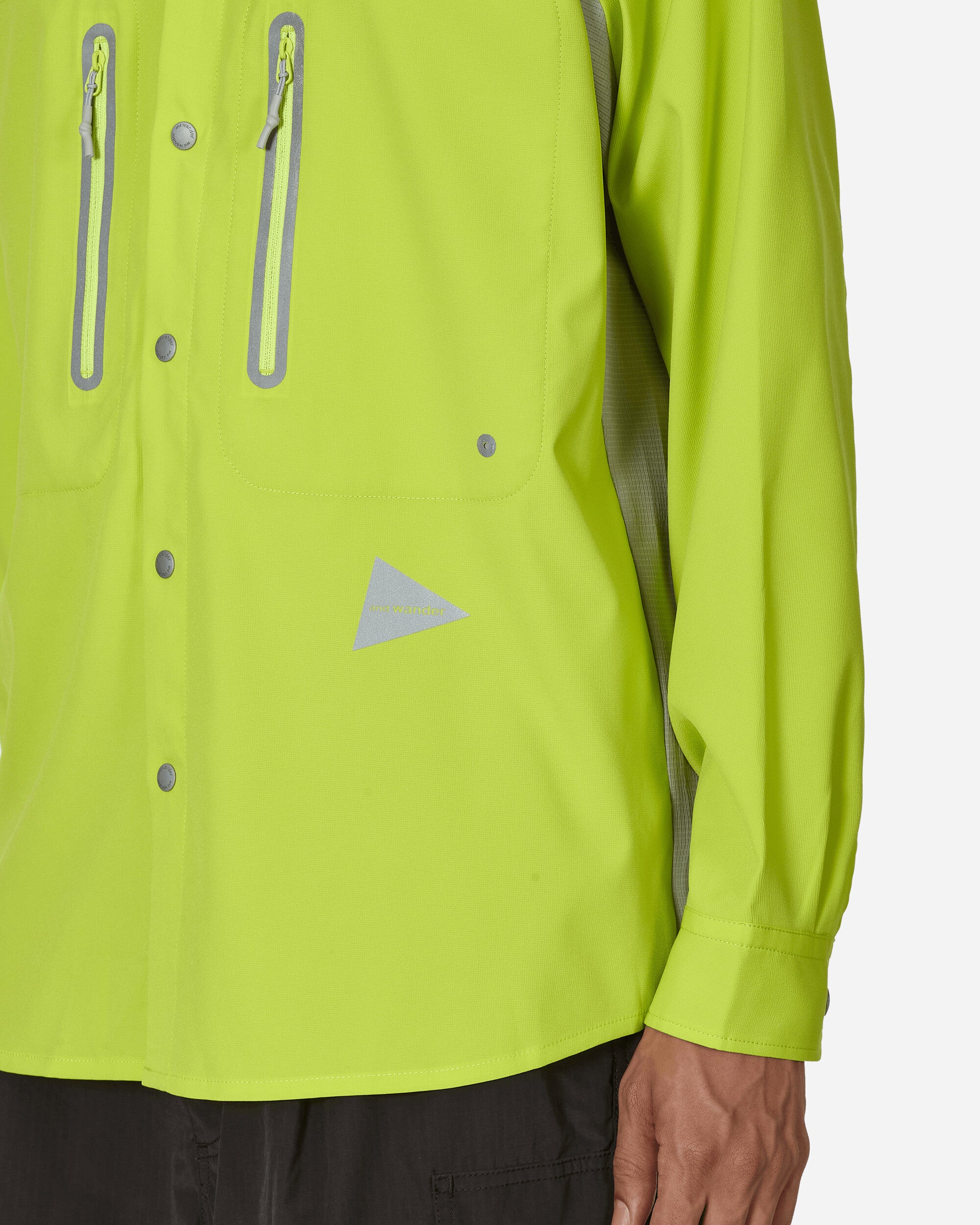 and wander Tech Ls Shirt Yellow Green Shirts Longsleeve Shirt 5744153126 200