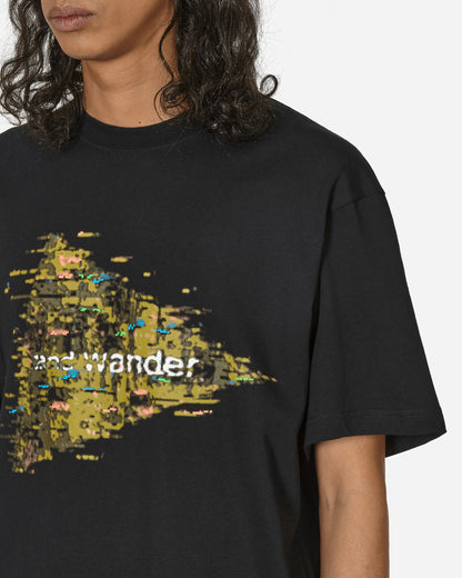 and wander Noizy Logo Printed T Black T-Shirts Shortsleeve 5744184184 010