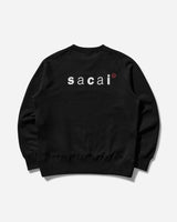 sacai Wtaps Print Pullover Black Sweatshirts Crewneck 25-0926S 001