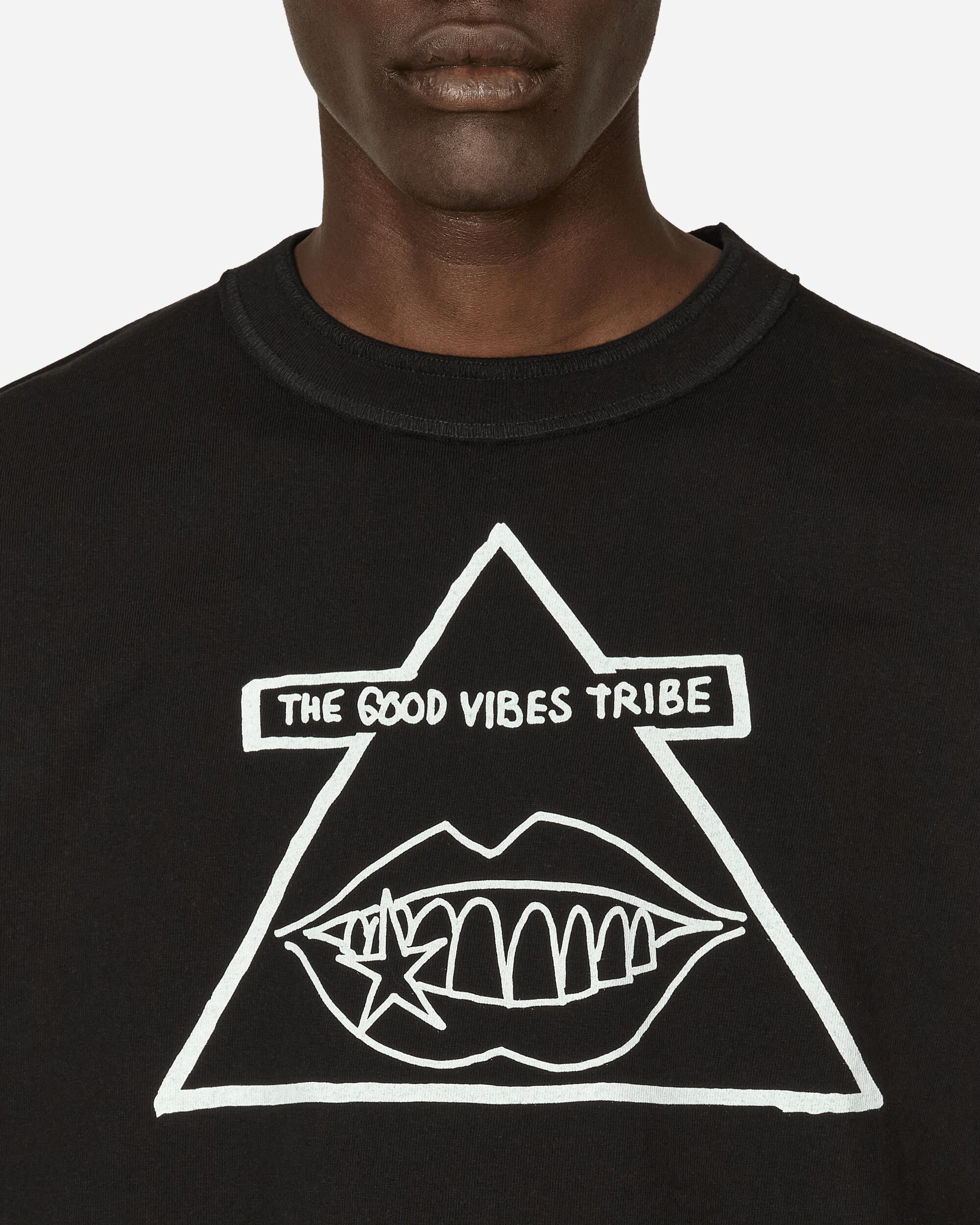 sacai Sacai Gonz The Good Vibes Tribe T-Shirt Black T-Shirts Shortsleeve 24-0825S 001