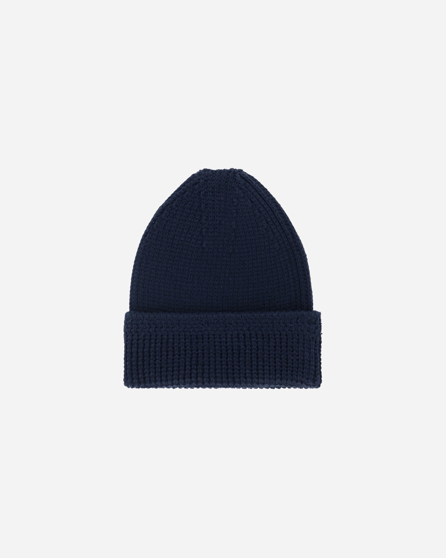 visvim Knit Beanie (Cotton) Navy Hats Beanies 0125103003008 2