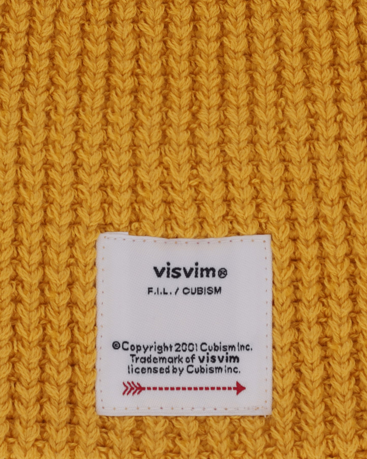 visvim Knit Beanie (Cotton) Mustard Hats Beanies 0125103003008 3