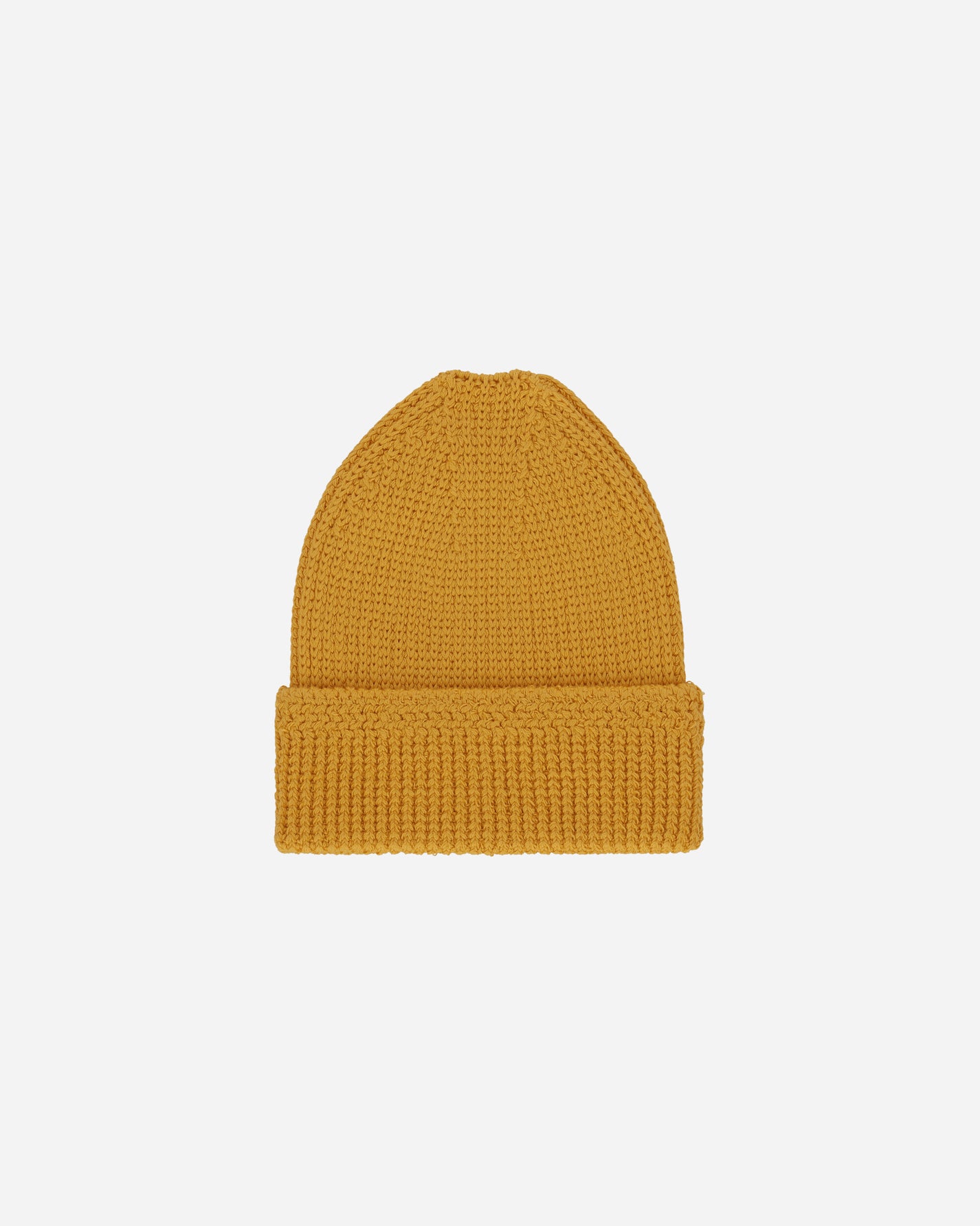 visvim Knit Beanie (Cotton) Mustard Hats Beanies 0125103003008 3