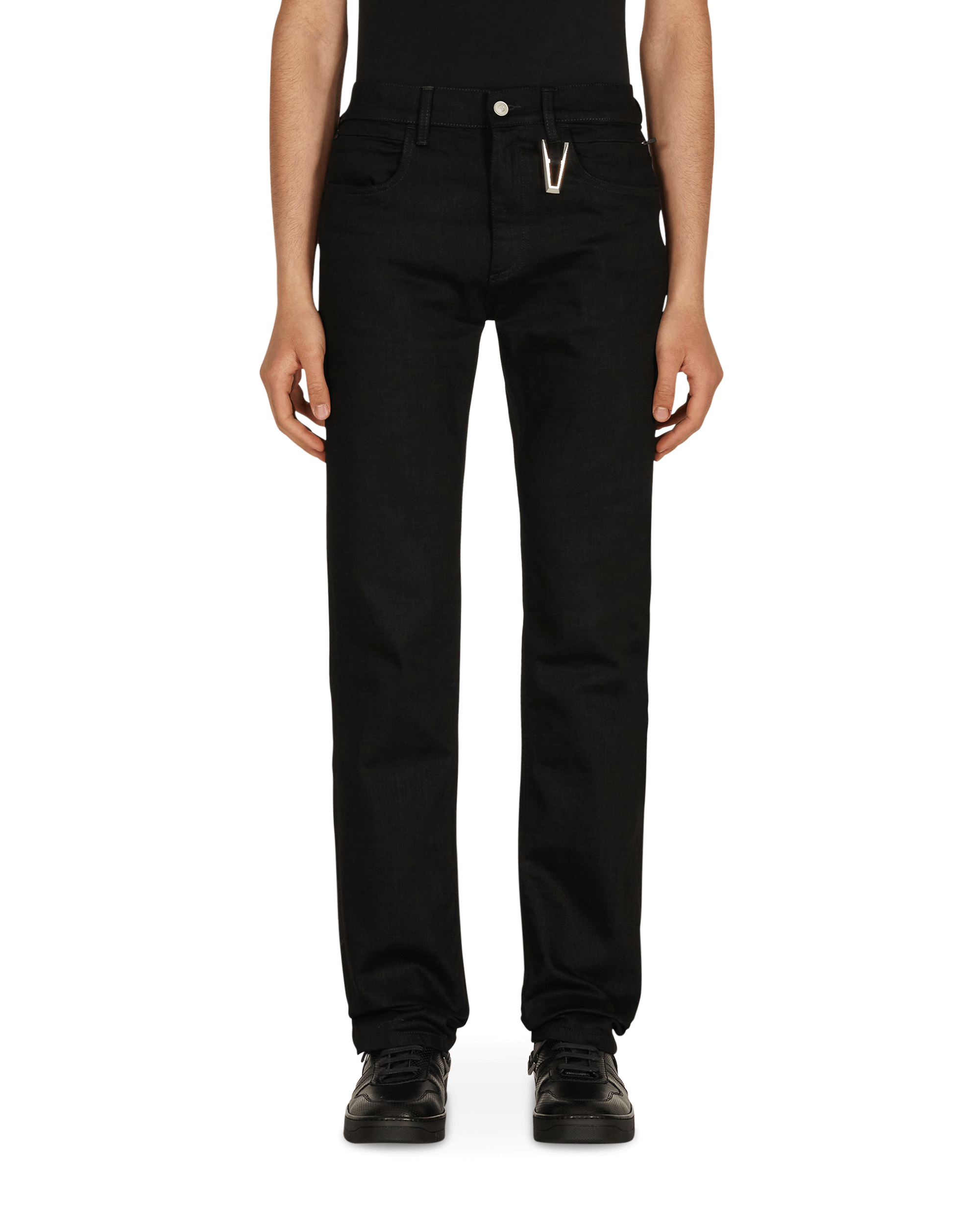 1017 Alyx 9SM True Black 6 Pocket With A Ring Black Pants Trousers AAMPA0212FA02 BLK0001