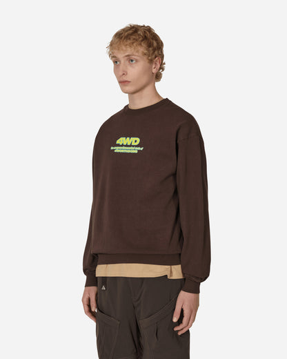 4 Worth Doing Experimental Studio Crew Chocolate Sweatshirts Crewneck 4WDF22C1 CHOCOLATE