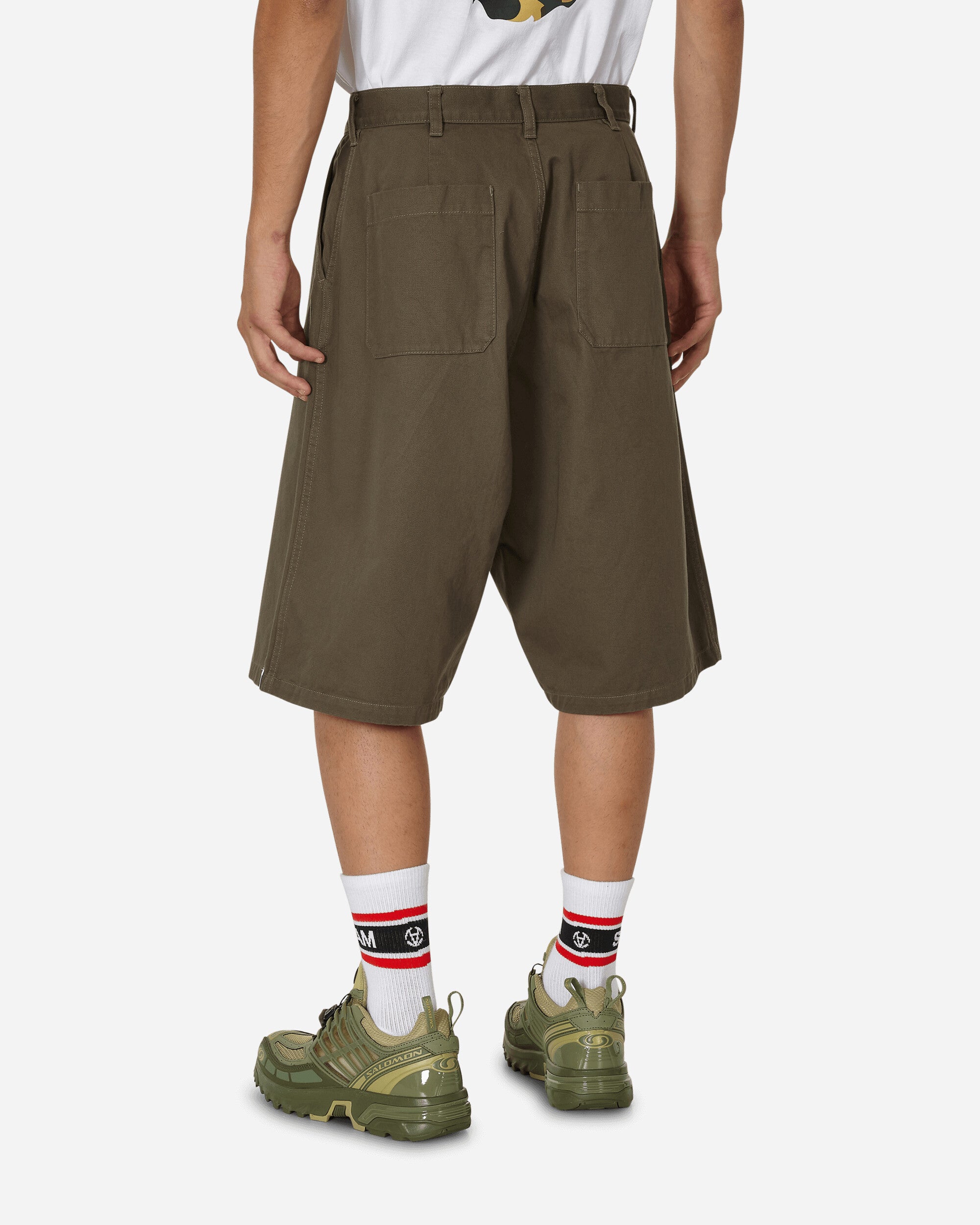 A Bathing Ape One Point Loose Fit Chino Shorts M Charcoal Shorts Short 1J30153002 CHARCOAL