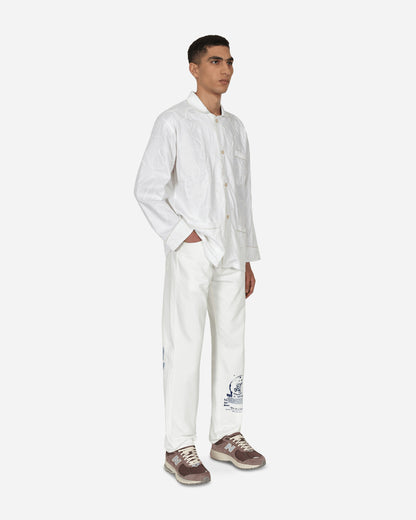 Bode Rickrack Pajama Shirt White Shirts Longsleeve MRSH000147 WHITE