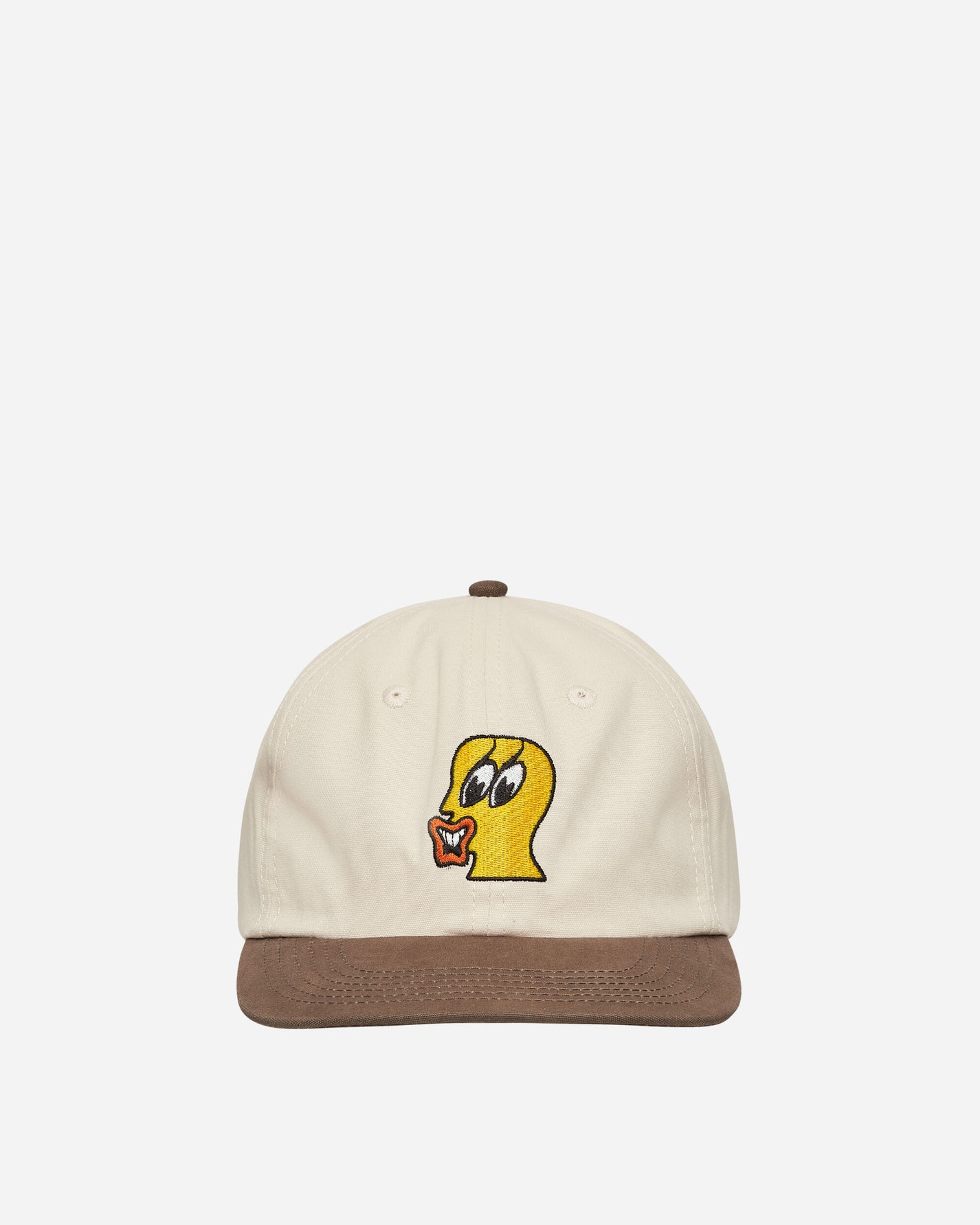 Brain Dead Duck Face 6 Panel Hat Natural Hats Caps BDP23H01002918 WH02