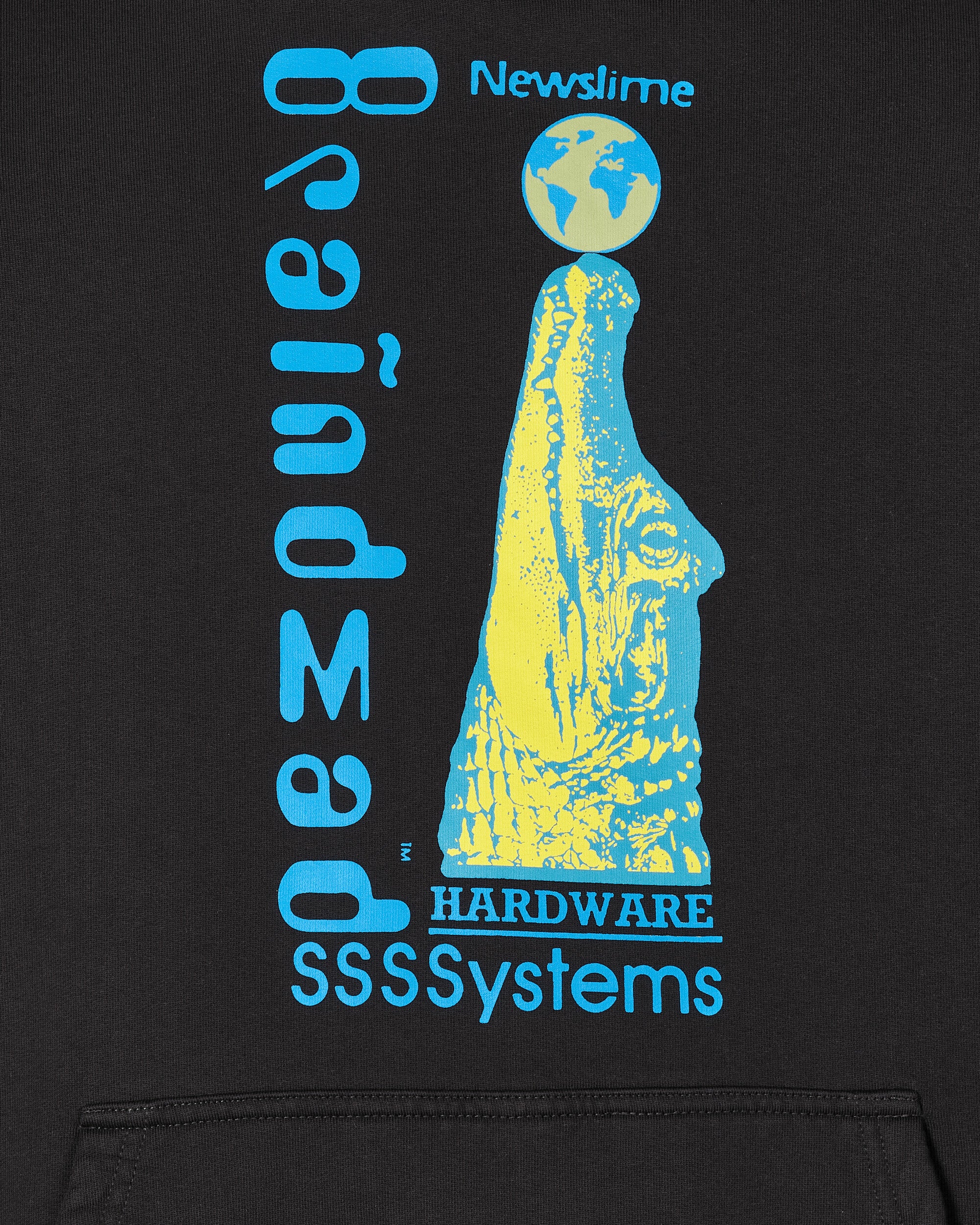 Brain Dead Hardware Systems Hooded Sweatshirt Black Sweatshirts Hoodies BDP23T09002856 BK01