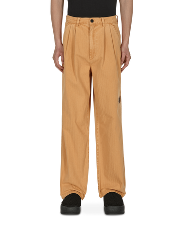 Brain Dead Livewire Pigment Dyed Herringbone Pant Squash Pants Trousers BDF21B04002030 OR03